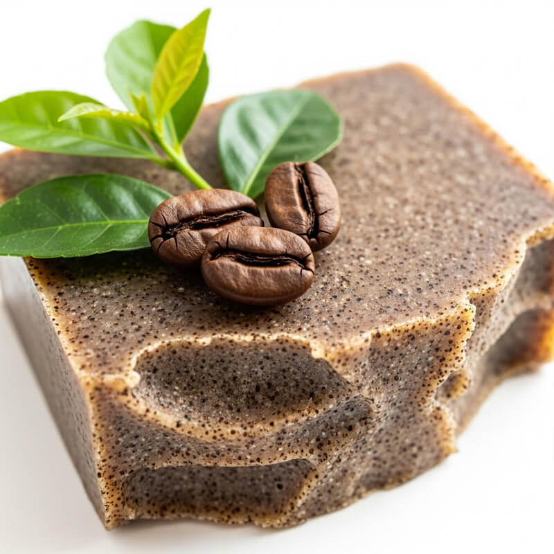 ส่วนผสมธรรมชาติในสบู่สครับกากกาแฟ