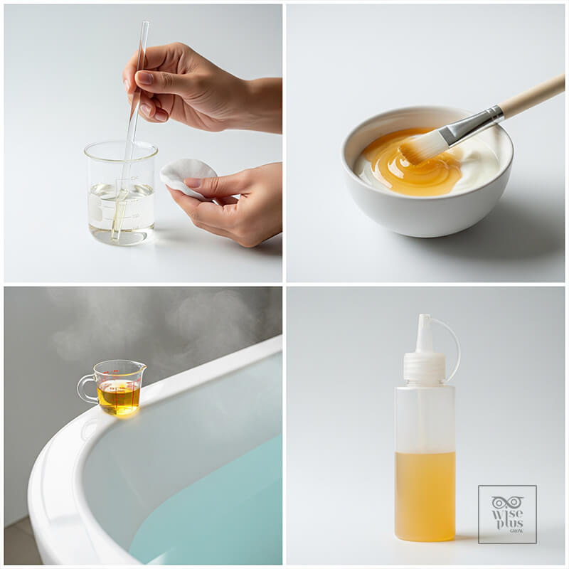 วิธีใช้น้ำส้มแอปเปิ้ลไซเดอร์เป็นโทนเนอร์มาส์กแช่และล้างผม