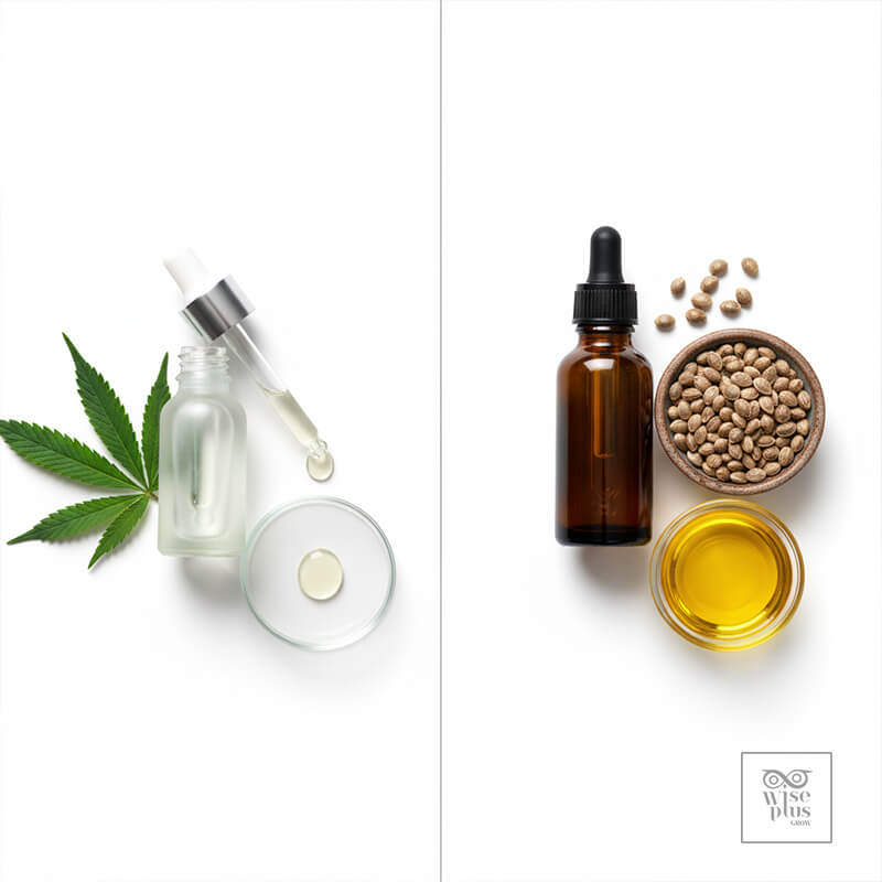 ความต่าง CBD กับน้ำมันเมล็ดกัญชงในผลิตภัณฑ์บำรุงผิว
