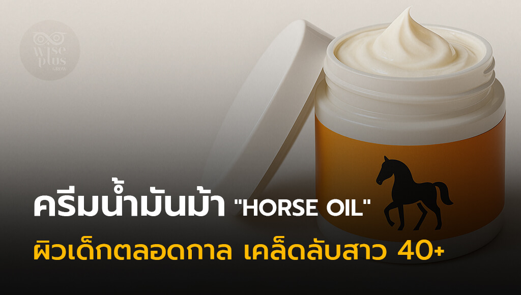 ครีมน้ำมันม้า สูตรบำรุงผิว OEM ลดริ้วรอยวัย 40+
