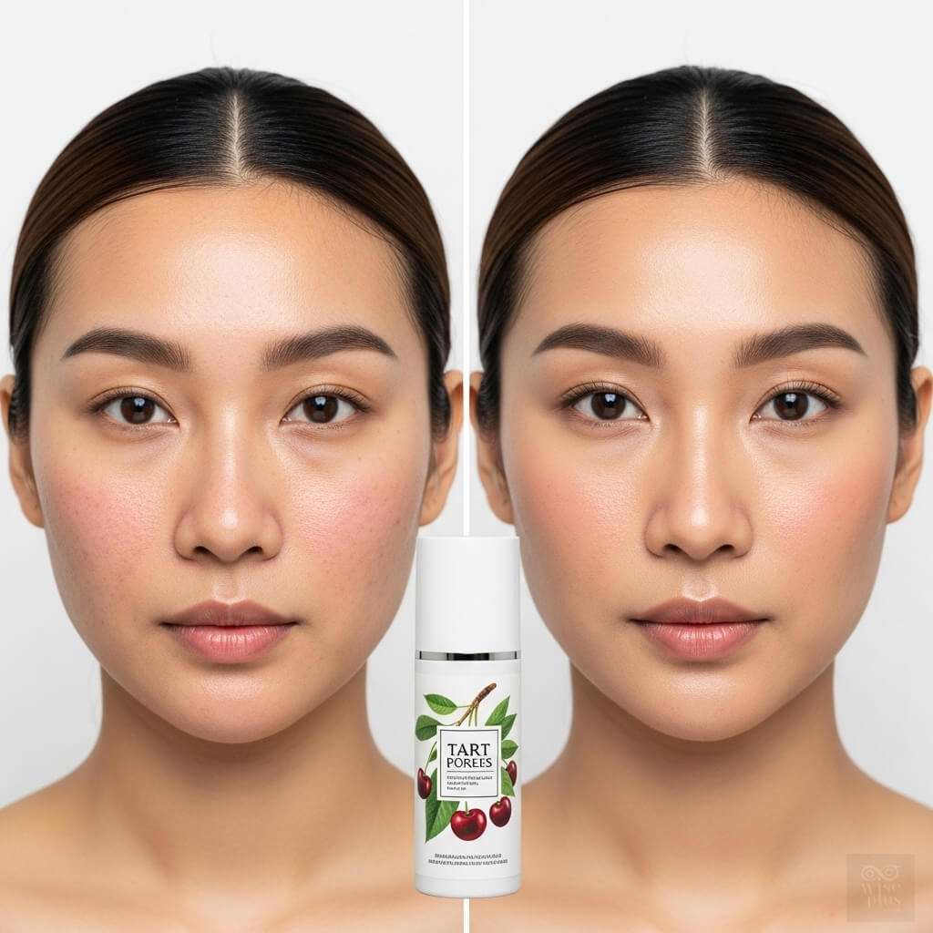 ผิวสาวไทยก่อนและหลังใช้สารสกัดเชอร์รี่ทาร์ต