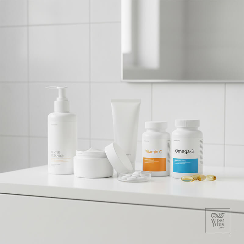 การจับคู่สกินแคร์กับอาหารเสริมลดสิวเพื่อผิวใส