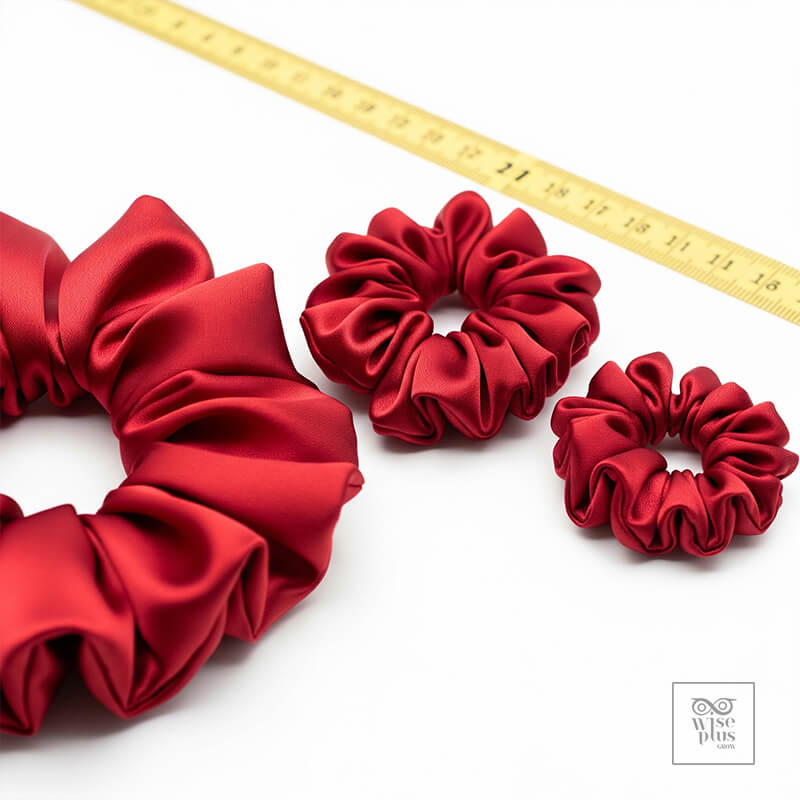 เลือกขนาดยางรัดผมซาตินให้เหมาะกับปริมาณผม