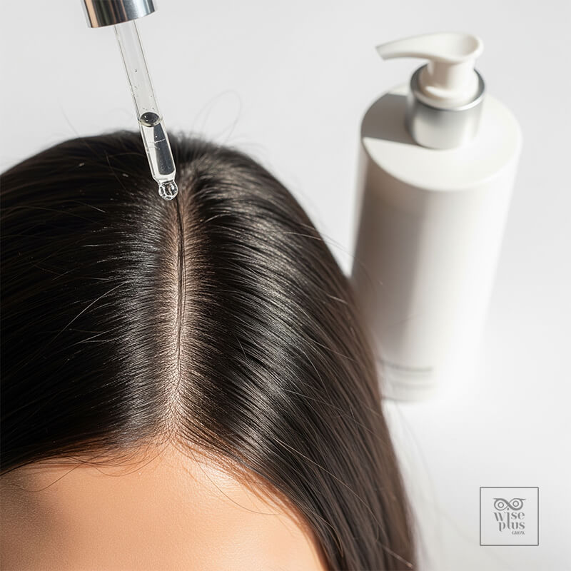 โทนิกหนังศีรษะและแชมพูสุภาพเพื่อสมดุลโคนผม