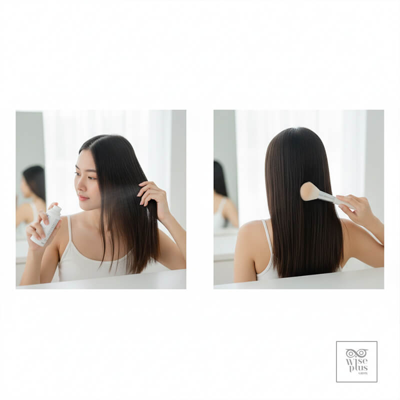 เคล็ดลับใช้แป้งโรยผมให้เนียนไม่เป็นคราบ