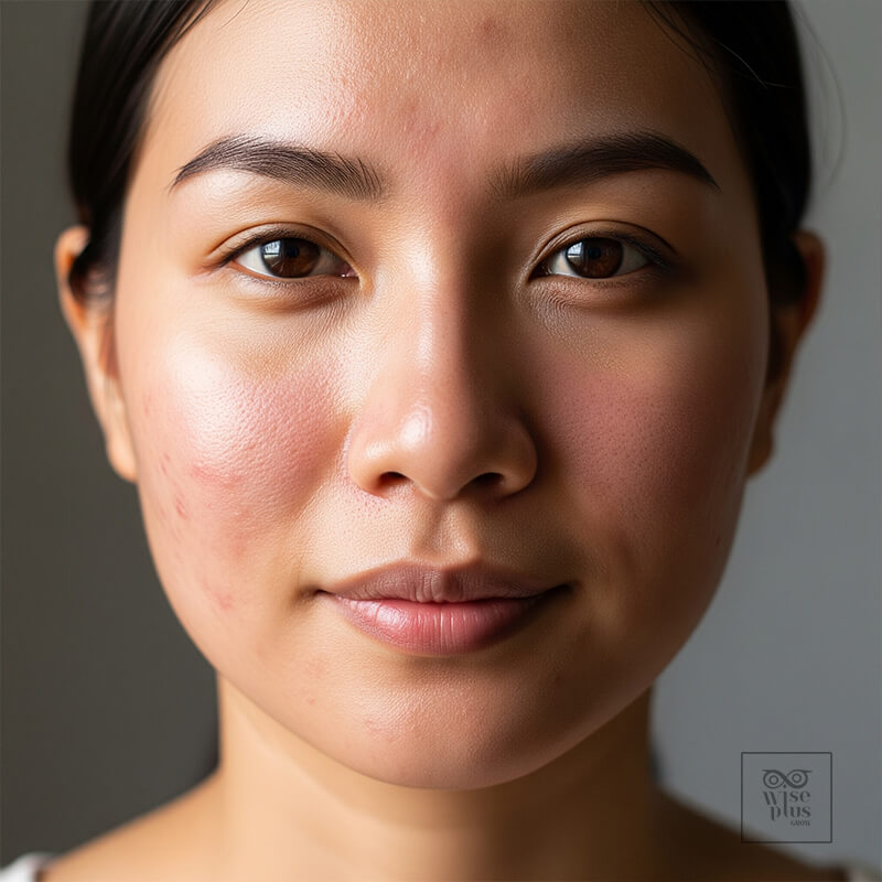 ผิวบอบบางหลังรักษาหลุมสิว