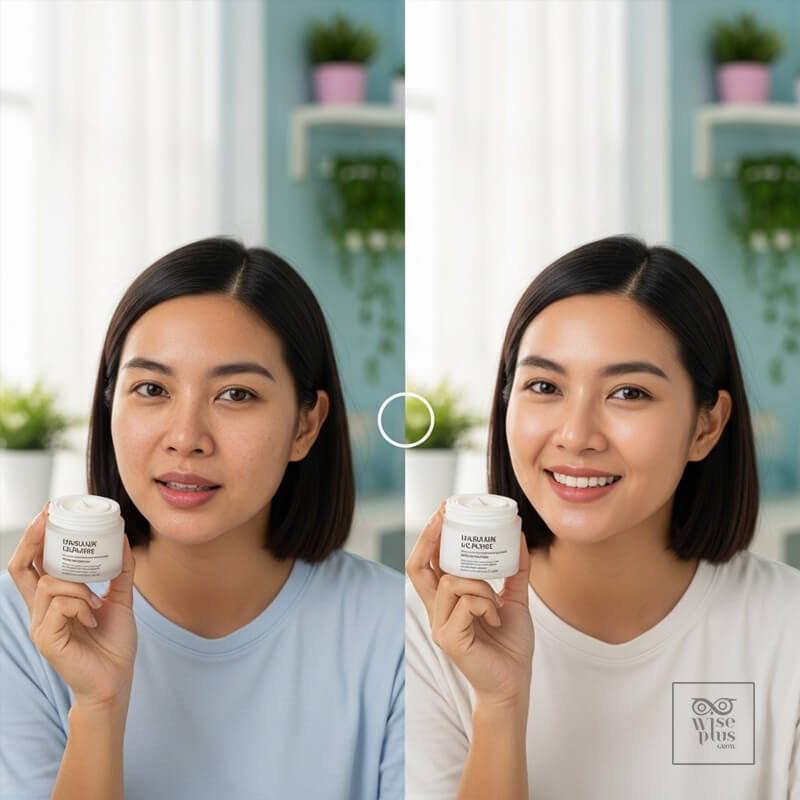 รีวิว Before–After ครีมสกินแคร์แบบวิดีโอ TikTok