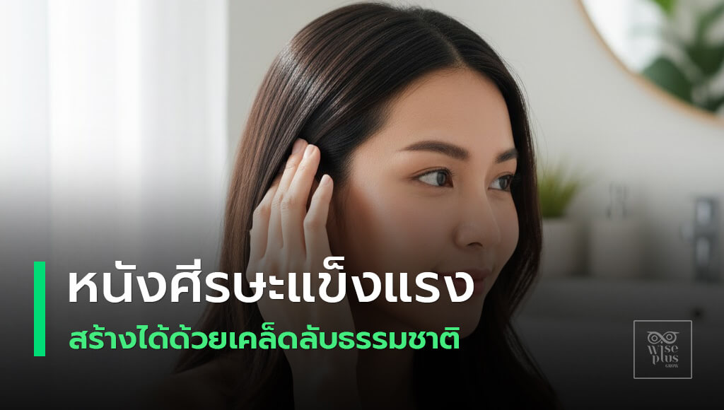 หนังศีรษะแข็งแรงพื้นฐานผมหนาและเงางาม