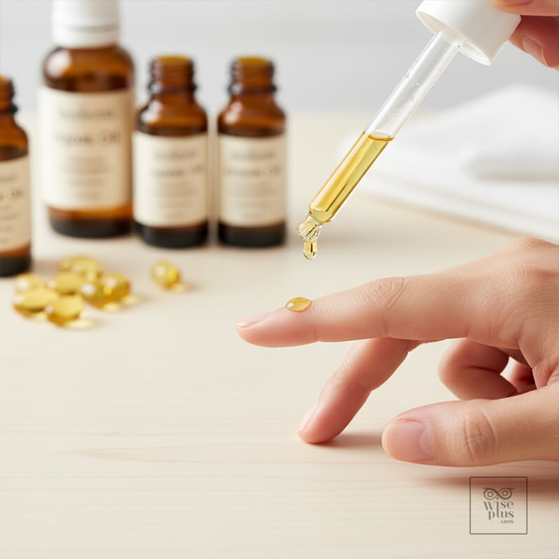 น้ำมันบำรุงเล็บสูตรวิตามินอีโจโจบาเพิ่มความชุ่มชื้น