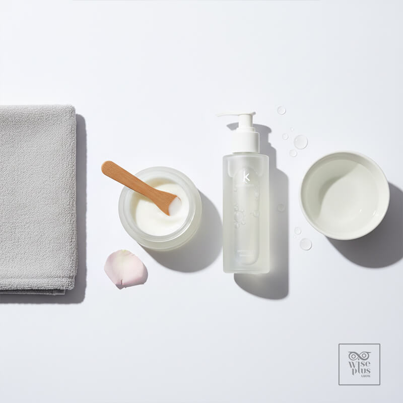 เซ็ตผลิตภัณฑ์รูทีนล้างหน้าสองขั้นตอนแบบเกาหลี
