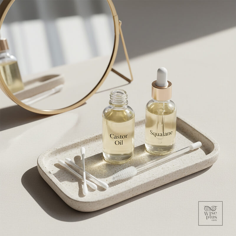 ชุดบำรุงขนตาน้ำมันละหุ่งและสควาเลน