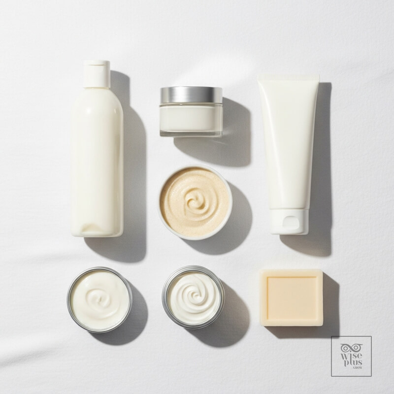 ผลิตภัณฑ์บำรุงผิวจากน้ำนมหลากหลายชนิด