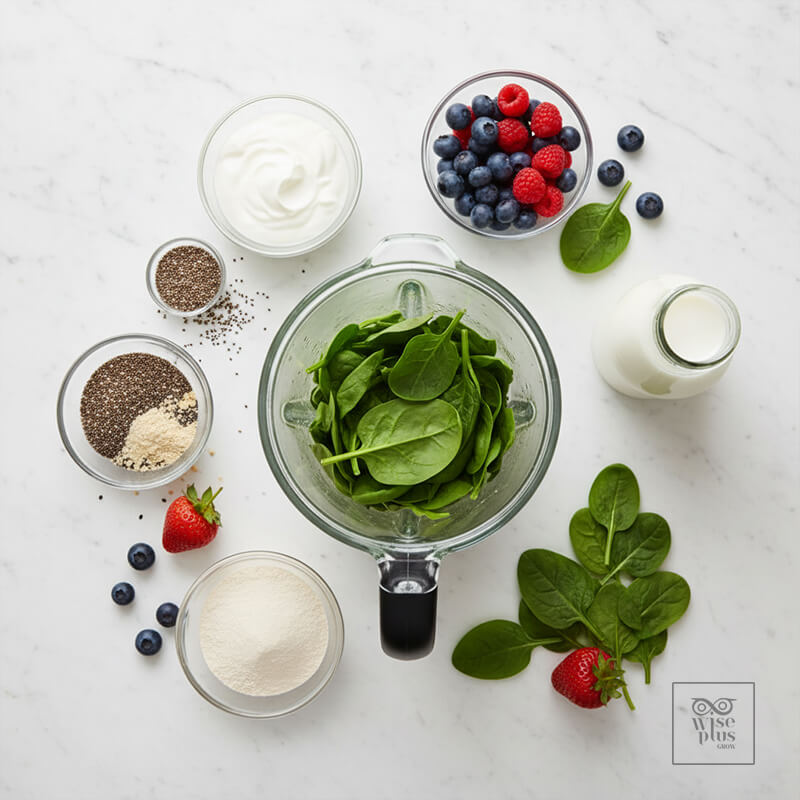 วัตถุดิบสมูทตี้ที่ให้วิตามินโปรตีนและไฟเบอร์ครบ