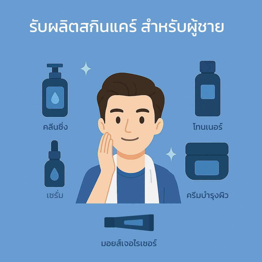 รับผลิตสกินแคร์ สำหรับผู้ชาย