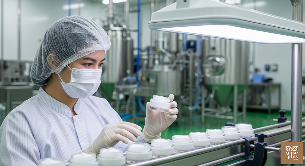 การตรวจสอบคุณภาพการผลิตครีมบำรุงผิว