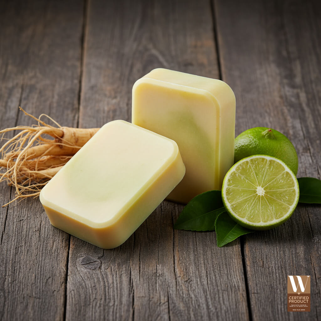 สบู่โสมมะนาว (Ginseng & Lemon Soap)