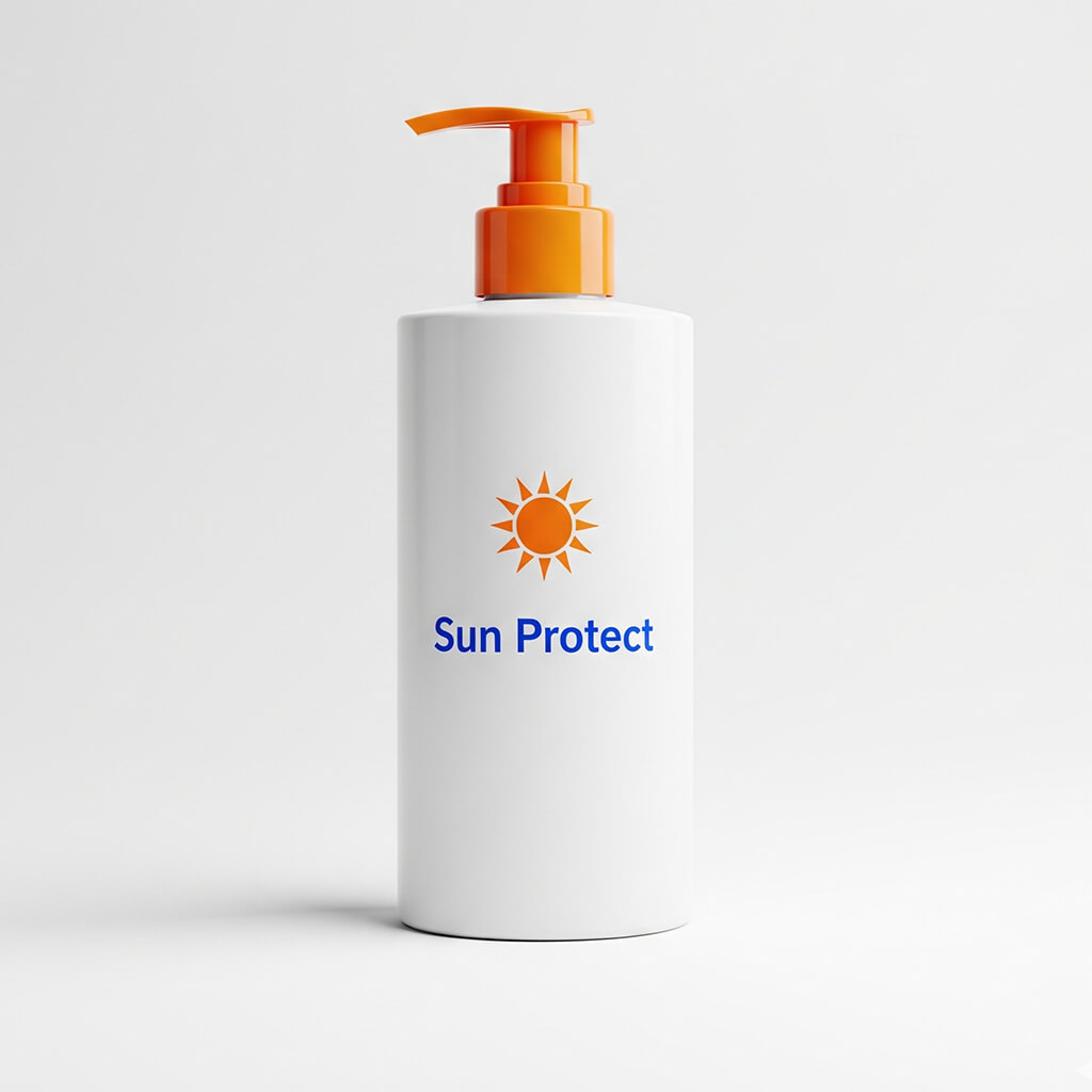 ขวดปั๊มผลิตภัณฑ์กันแดด Sun Protect สำหรับ OEM