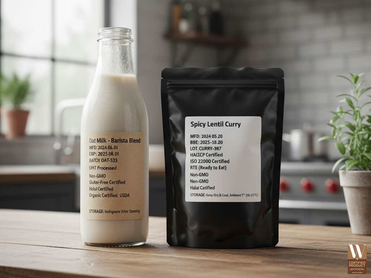 ตัวย่อบนฉลากในหมวดอาหารและเครื่องดื่ม