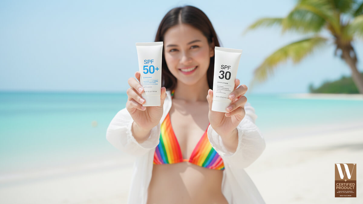 ความแตกต่างระหว่างกันแดด SPF30 และ SPF50 จากผู้เชี่ยวชาญด้านการพัฒนาสูตรกันแดด