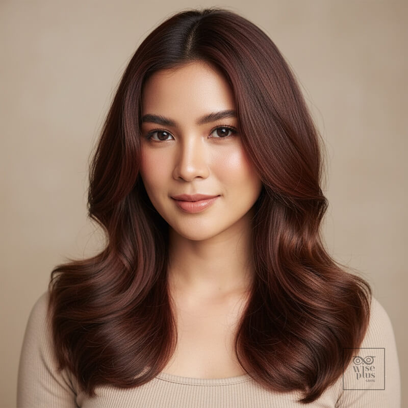 ผมน้ำตาลช็อกโกแลต