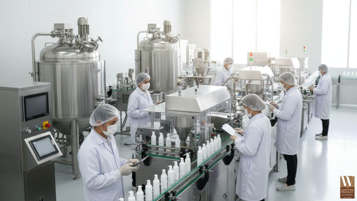 โรงงานผลิตครีมกันแดดมาตรฐาน GMP ISO