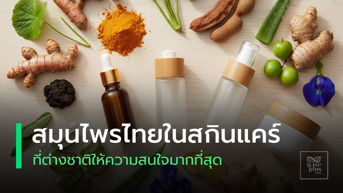 สมุนไพรไทยที่ต่างชาติสนใจในสกินแคร์ระดับโลก