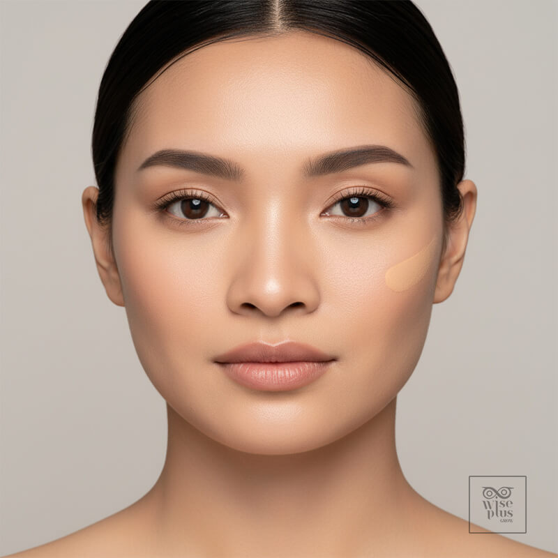 เปรียบเทียบก่อนและหลังคอนทัวร์หน้าให้โครงหน้าชัดขึ้น