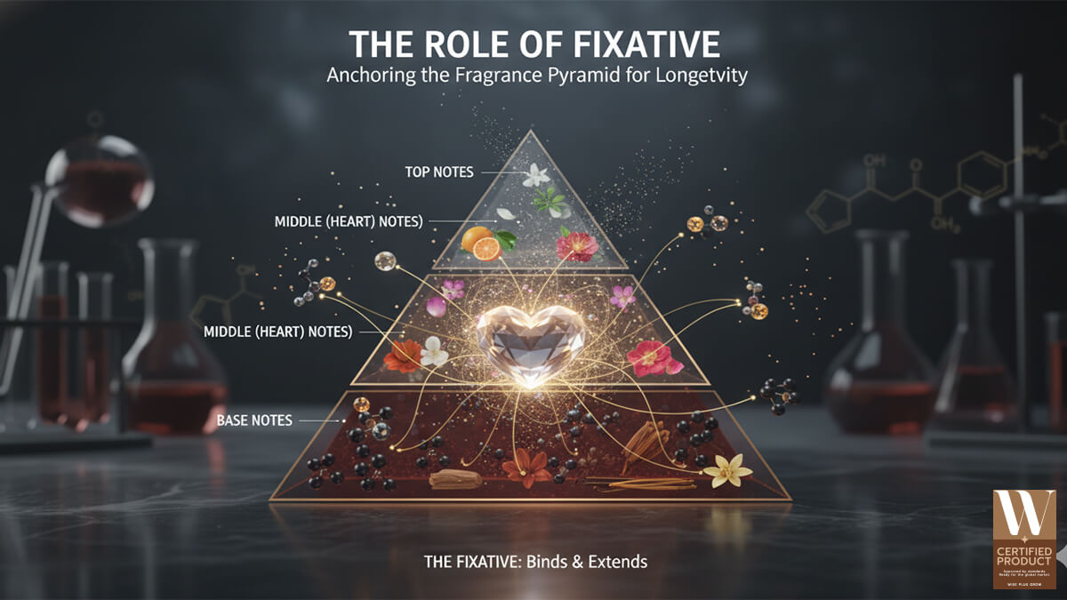 บทบาทของ Fixative ในโครงสร้างกลิ่นน้ำหอม