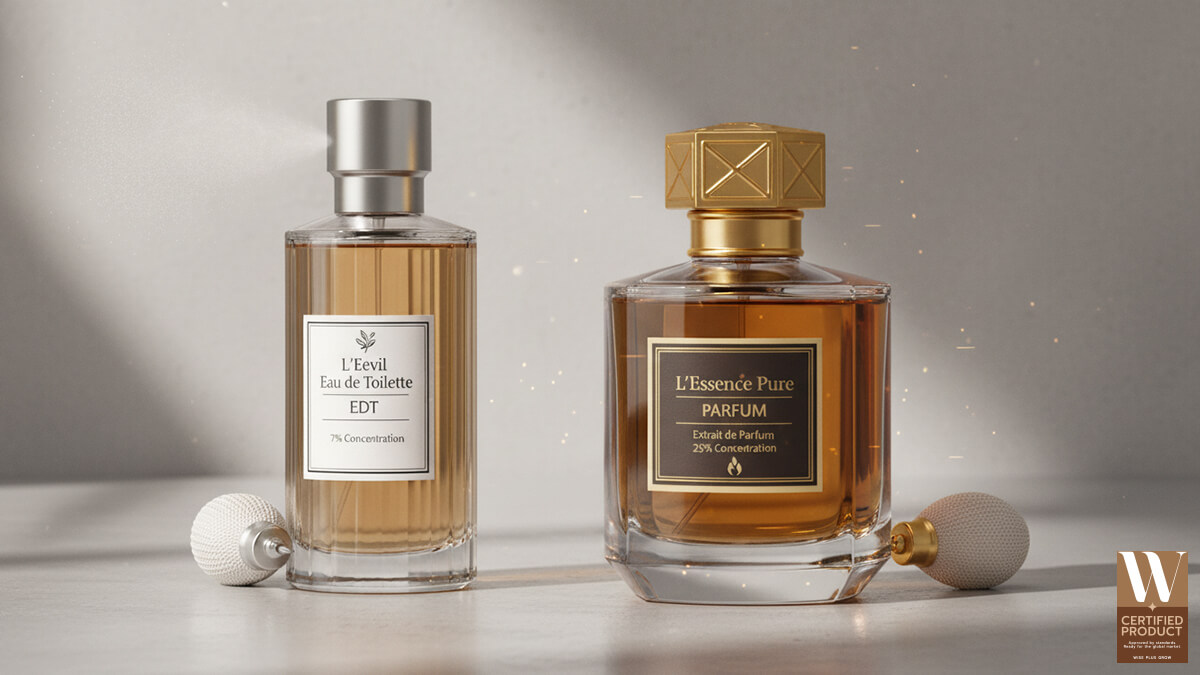 ความแตกต่างของระดับความเข้มข้นน้ำหอม EDT EDP Parfum