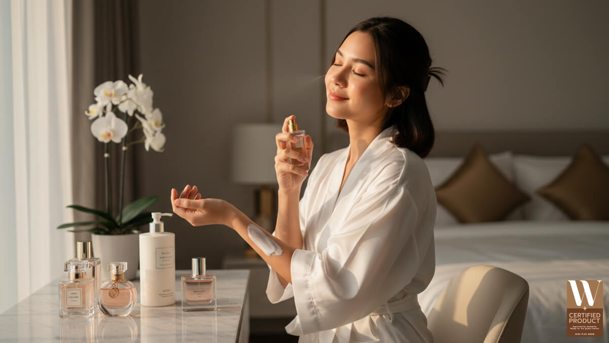 การเลเยอร์โลชั่นช่วยให้กลิ่นน้ำหอมติดทนนานขึ้น