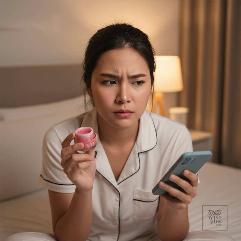 ลังเลเรื่องการใช้ลิปสลีปปิ้งมาร์กทุกคืนดีหรือไม่