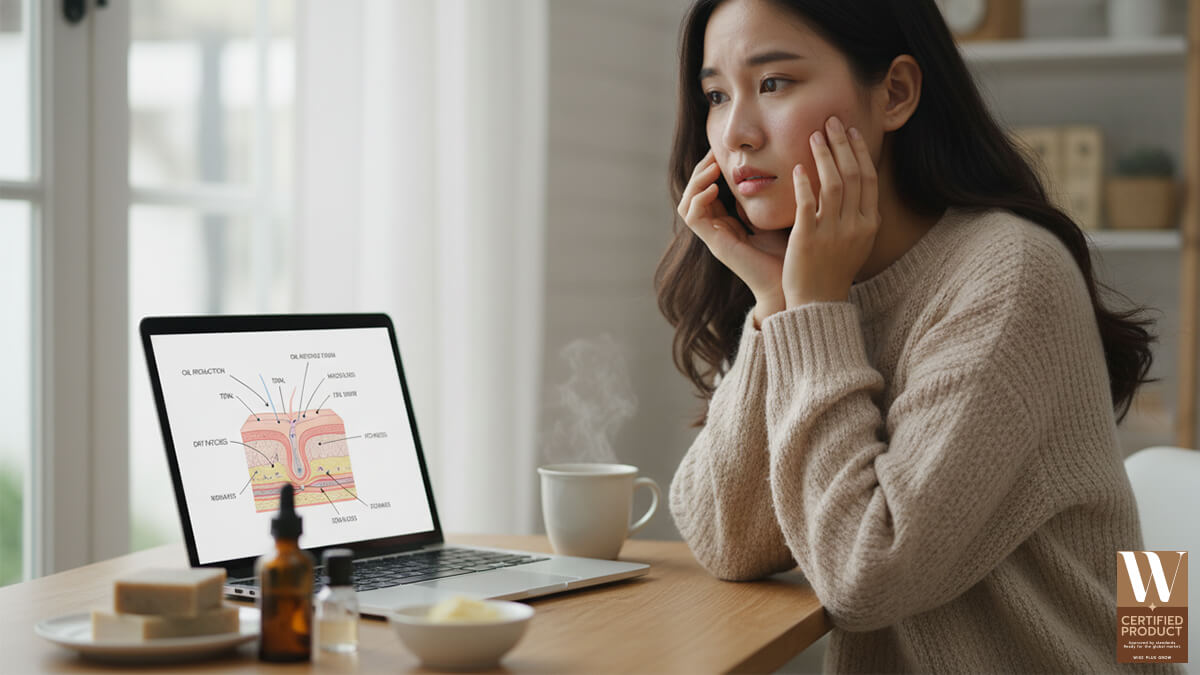 สาเหตุที่ผิวมันยังแห้งและลอกในอากาศเย็น