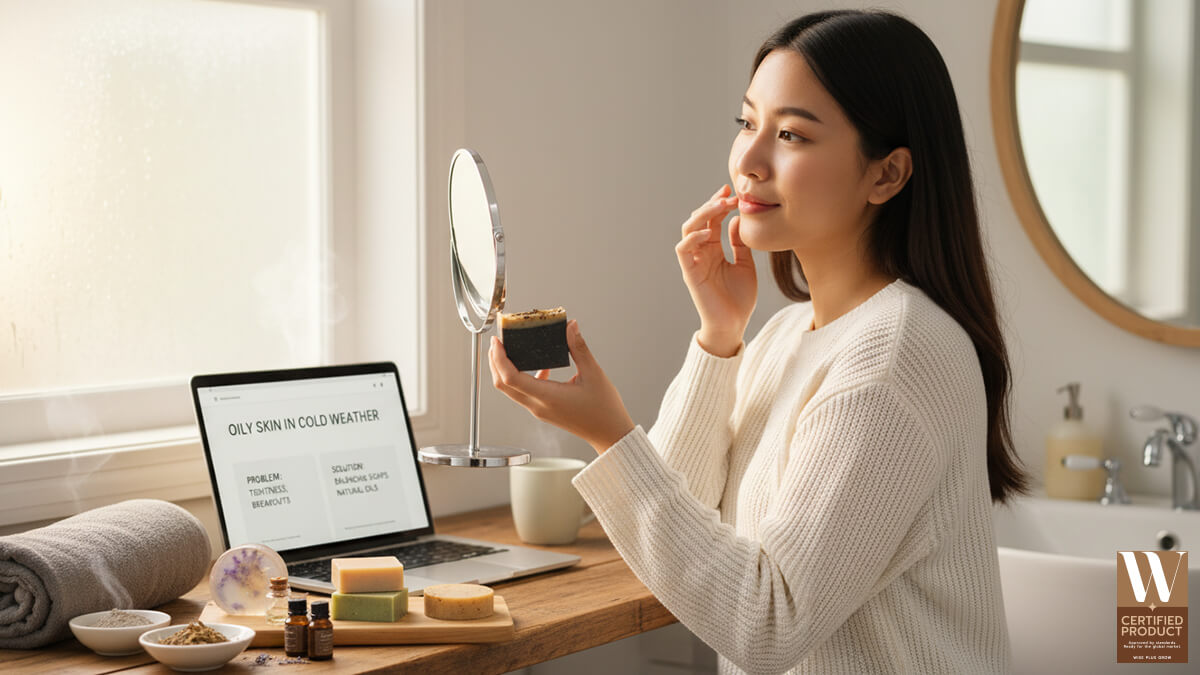 สบู่สำหรับผิวมันในอากาศเย็นช่วยให้ผิวสมดุลและไม่แห้งตึง