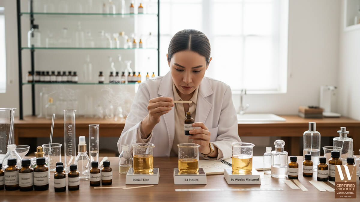 การทดสอบหัวน้ำหอมและการปรับสมดุลของกลิ่น