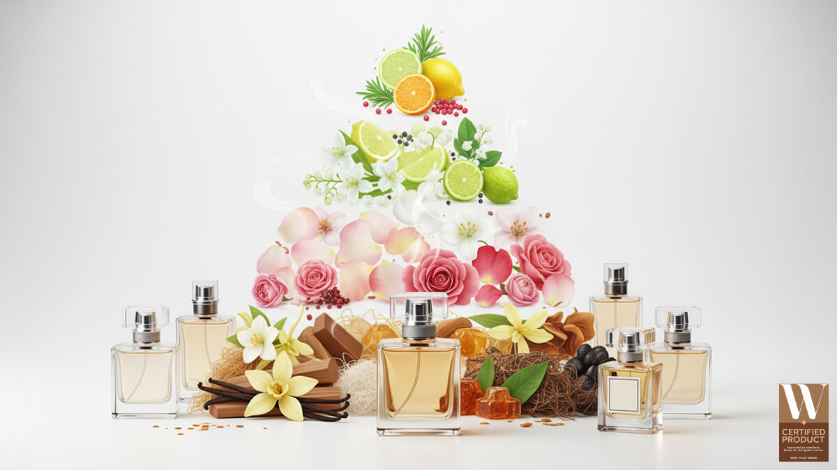 โครงสร้างกลิ่นน้ำหอม Top Heart Base สำหรับการออกแบบสูตร